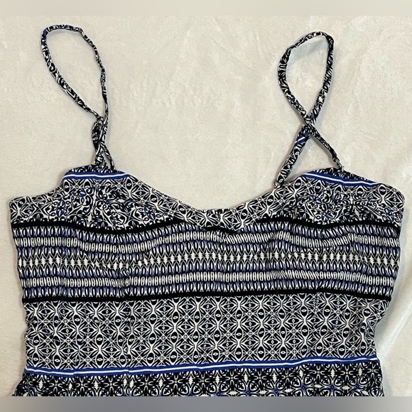 Aeropostale Lightweight Blue and Black Patterned Women's Mini Dress Size Small - Picture 3 of 12